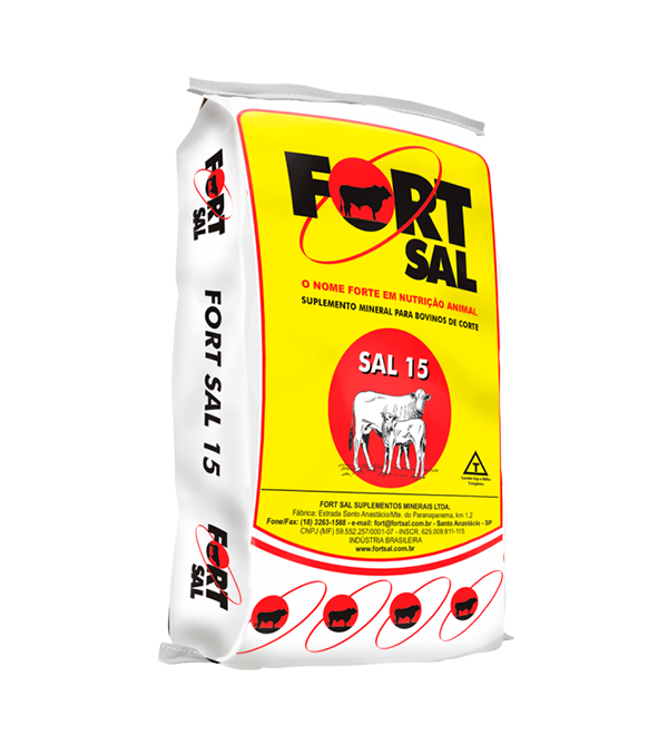 Suplemento Mineral para Bovinos de Corte Fort Sal 15