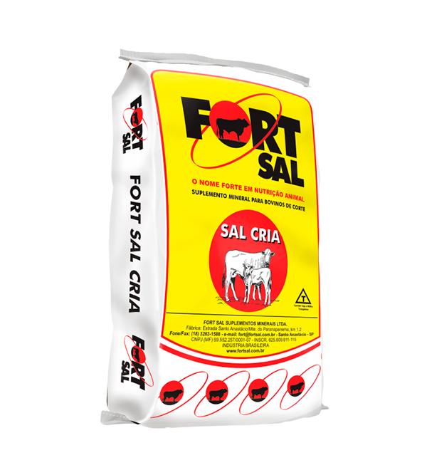 Suplemento Mineral para Bovinos de Corte Fort Sal Cria Reprodução