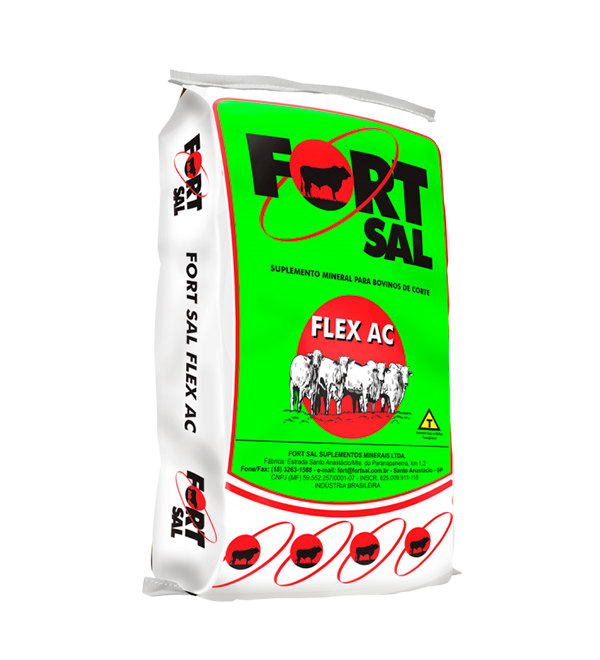 Suplemento Mineral Proteico para Bovinos de Corte Fort Sal Flex AC
